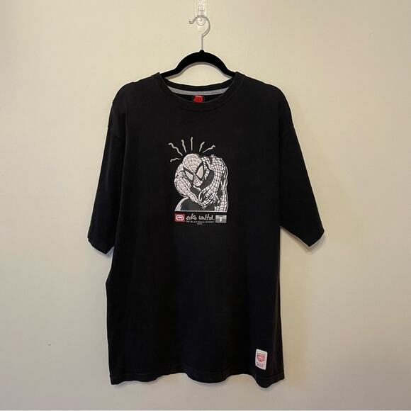Ecko Unltd. L Spider-Man short sleeve t-shirt Marvel streetwear urban black red - Picture 1 of 7